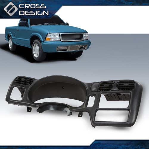 Black dash bezel double - black, din